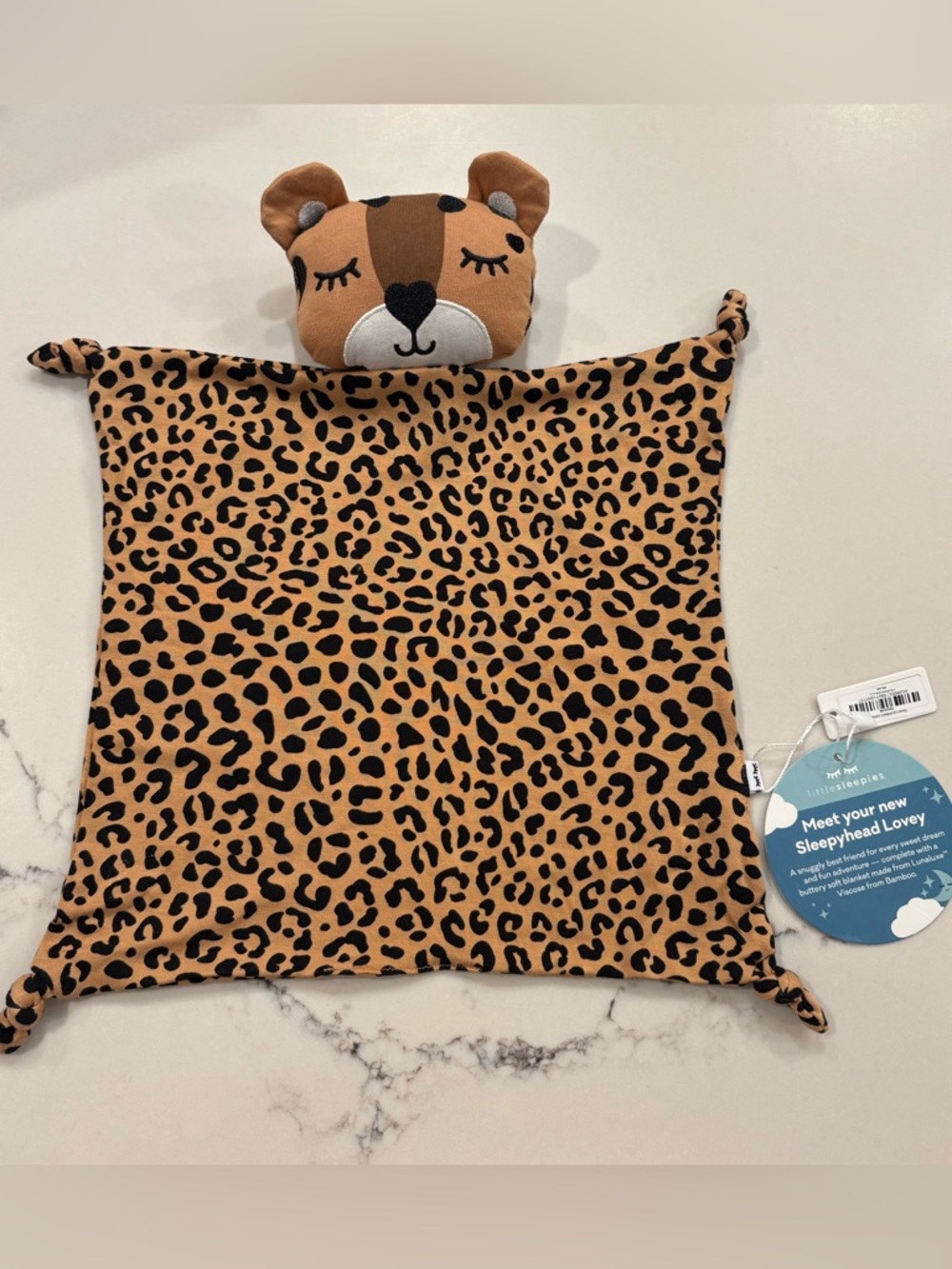 Little Sleepies Bamboo Dash the Leopard Sleepyhead Lovey Jungle Cat Baby Gift